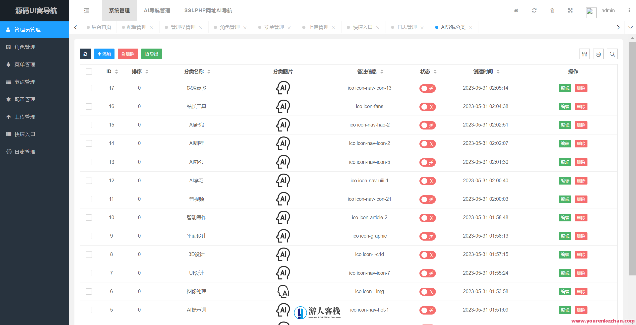 thinkphp开发ai网址导航源码，智能开发AI网址导航源码探索,网址导航,网址导航源码,第3张