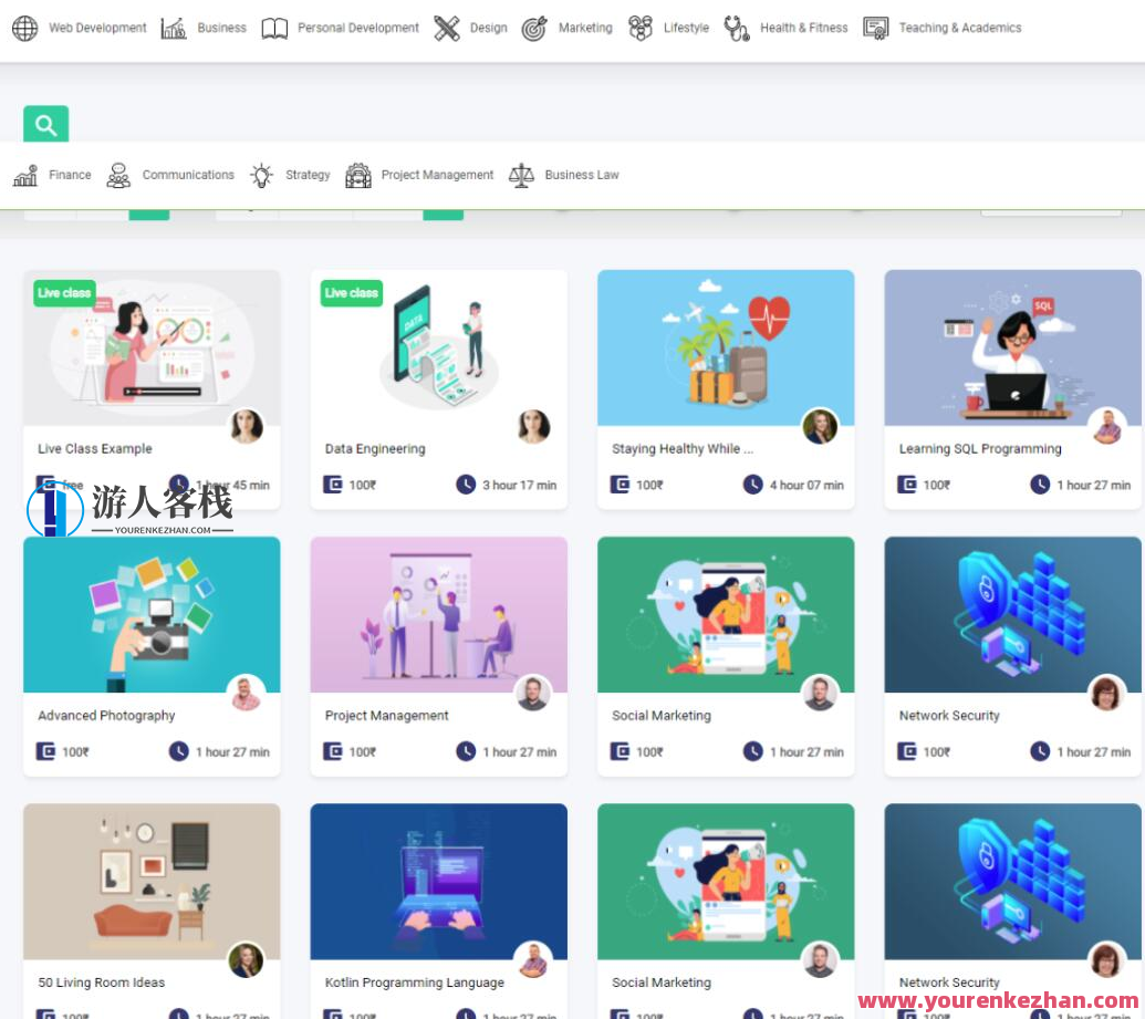 国外在线教育系统源码直播课程系统源码提供在线课程Laravel框架 内置记账系统销售佣金用户群多种内容支持佣金管理，在线教育系统直播源码+佣金管理功能拓展