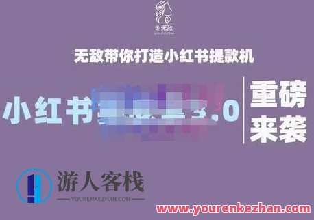 谢无敌・小红书实战营3.0，无敌带你打造小红书提款机，小红书实战营3.0，无敌秘籍，打造爆款提款神器,课程,管理,直播,理解,视频制作,第1张