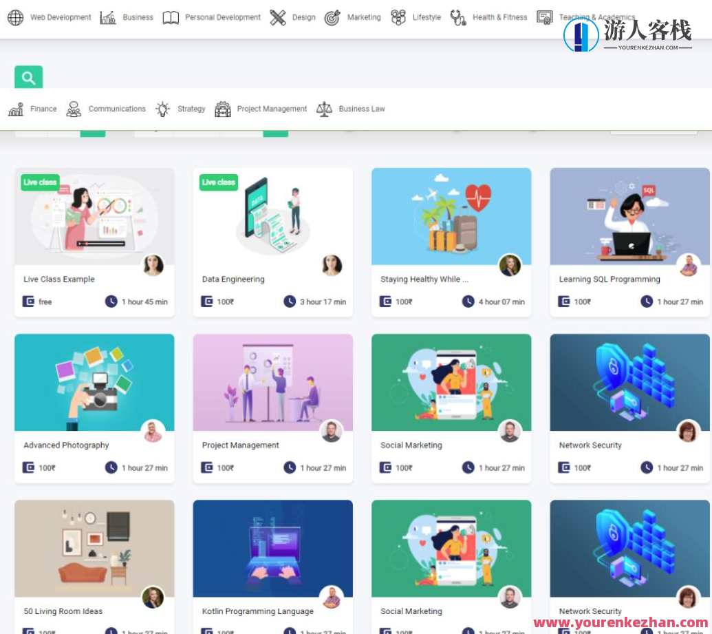 国外在线教育系统源码 在线课程系统源码 直播课程系统源码提供在线课程，现场课程，测验，全球在线教育系统源码精选，直播课程系统助力在线课程发布,课程,管理,直播,支持,教育,第1张