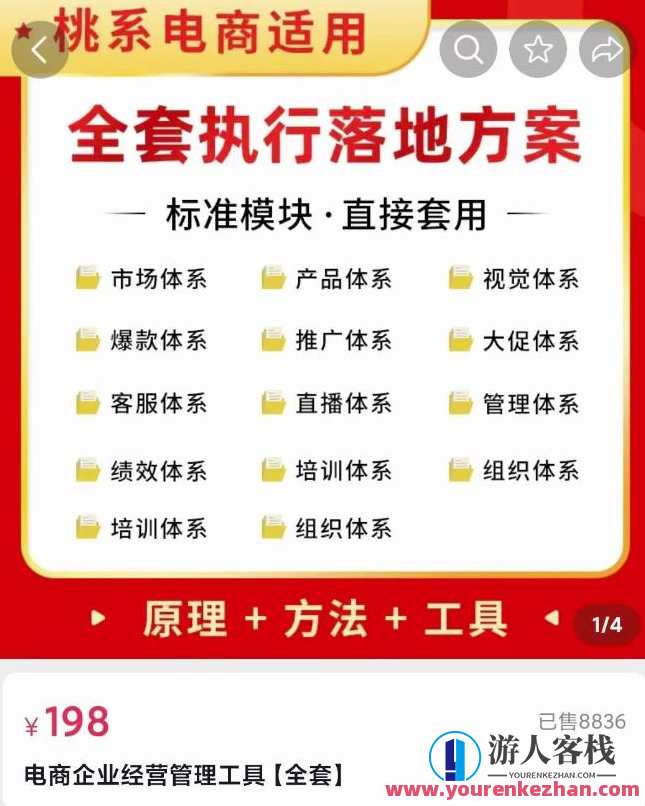 电商企业经营管理工具：全套执行落地方案标准模块，电商企业经营管理工具，高效执行落地方案标准模块,管理,直播,电商,电子商务,视觉效果,第1张