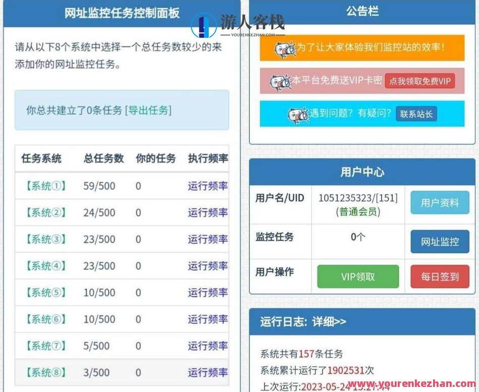 网站监控/定时任务/网址url监控神器 一款在线监控网址的一个源码，智能网址监控神器，实时监测网站流量与定时任务管理,管理,第1张