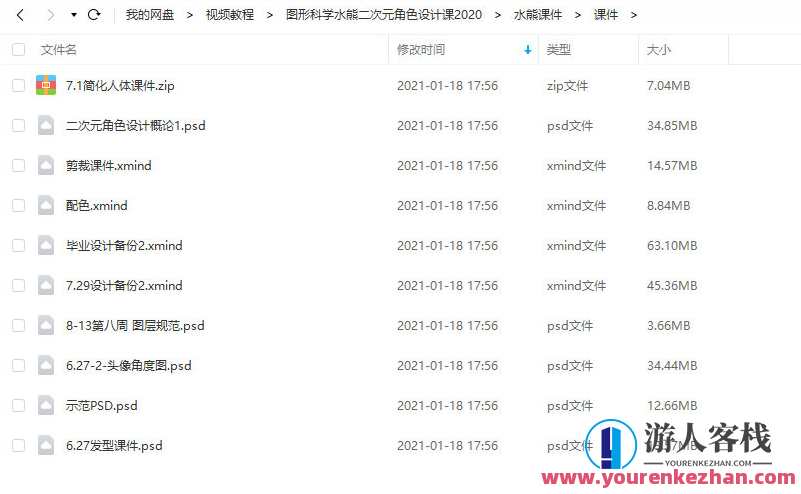水熊二次元角色设计课2020年10月结课图形科学，水熊二次元角色设计课二次设计图形科学探索,课程,psd,第4张