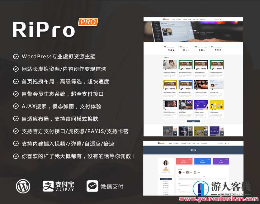 「亲自测试」Ripro9.0免拓展 日主题 免遭权,Ripro主题安卓版 全破译+无后门,「亲自体验Ripro9.0免拓展功能」,学习,管理,微信,支付,服务器,合作,第3张 「亲自测试」Ripro9.0免拓展 日主题 免遭权,Ripro主题安卓版 全破译+无后门,「亲自体验Ripro9.0免拓展功能」,学习,管理,微信,支付,服务器,合作,第3张