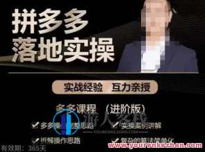 拼多多实战篇・落地式实操：多多的操作详细思路+实操案例讲解+拆卸操作思路+繁杂算法简单化，拼多多实战攻略，落地操作全解析,课程,影视,目标,竞争,电子商务,第1张