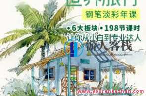 世界旅行钢笔淡彩2022系统软件年课，旅行笔绘软件新篇章，2022年度旅行软件系统探索,第1张