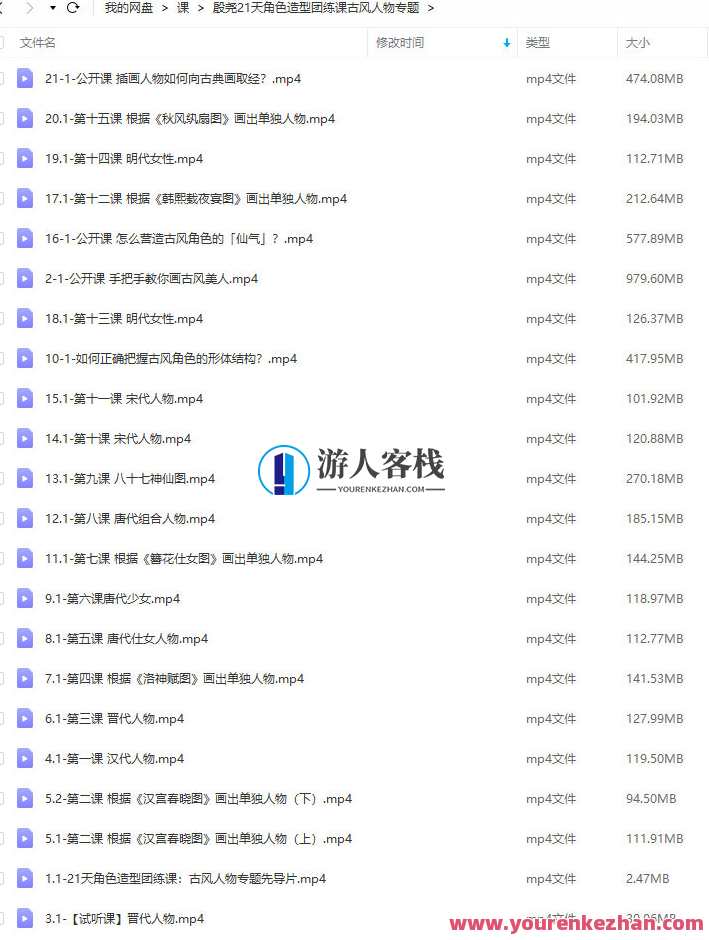 殷尧古风人物专题讲座2022年21天人物造型团练ipad插画课，古风人物造型专题讲座，2022年iPad插画课，共探人物造型与iPad插画技巧,第2张