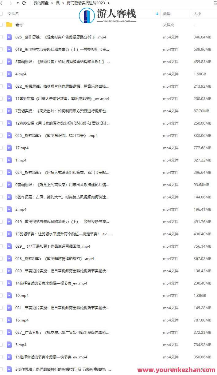 南门录像厅2023剪辑实战进阶创作思维+实战【画质高清有部分素材】南门录像厅2023剪辑实战进阶,思维与素材完美结合,课程,第1张 南门录像厅2023剪辑实战进阶创作思维+实战【画质高清有部分素材】南门录像厅2023剪辑实战进阶,思维与素材完美结合,课程,第1张