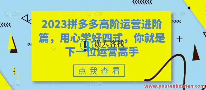 2023拼多多高阶运营进阶篇课程百度云盘分享，拼多多运营进阶篇百度云盘分享，深度解析高阶运营策略,课程,第1张