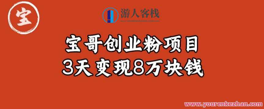 宝哥IP图文创业粉引流项目实战分享，单个账号变现8万百度云盘分享，宝哥IP图文创业粉引流项目实战揭秘，单个账号收益8万，百度云盘分享经验,创新,课程,第1张