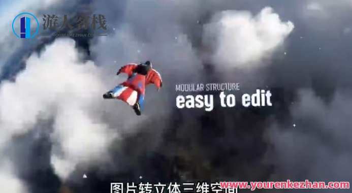 AE脚本 平面图片转3d三维视差动画Projection 3D v3.08，三维视差动画引擎，AE脚本制作三维图片转3D动画,脚本,第1张