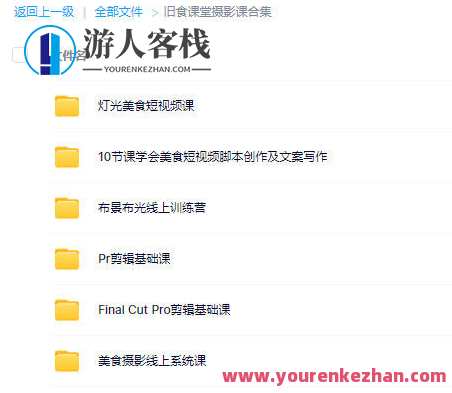 旧食课堂摄影课大合集百度云盘分享，美食摄影课堂精华集锦，百度云盘实时分享