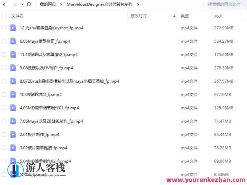 Marvelous Designer次时代背包制作教程【画质高清】时尚设计大师次时代背包制作秘籍,课程,学习,微信,支持,支付,第2张