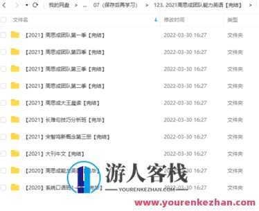 【英语完结】周思成2021团队能力英语百度云分享，周思成团队2021能力百度云分享
