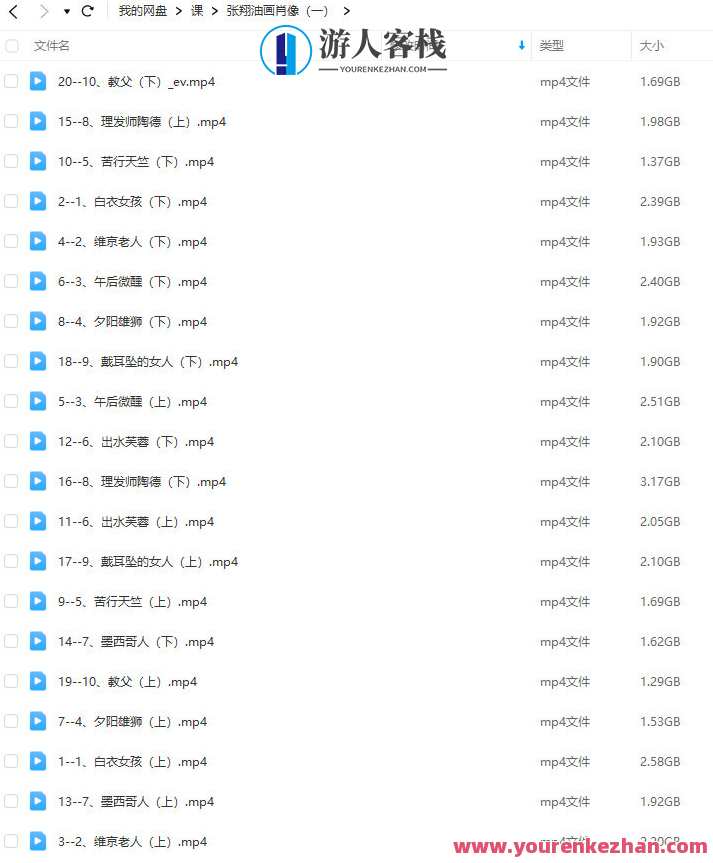 张翔油画肖像第1期2021百度云盘分享，艺术探索，张翔油画肖像第1期百度云盘分享,影视,第2张