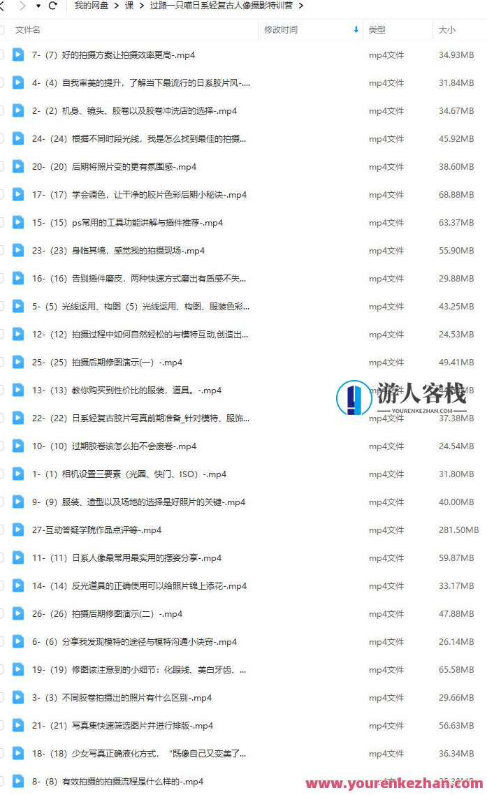 过路一只喵日系轻复古人像摄影特训营百度云盘分享,古韵喵影特训营百度云盘分享,摄影,课程,沟通,第3张 过路一只喵日系轻复古人像摄影特训营百度云盘分享,古韵喵影特训营百度云盘分享,摄影,课程,沟通,第3张