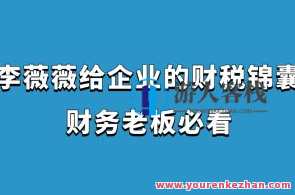 李薇薇给企业的财税锦囊 财务老板必看百度云盘分享，李薇薇财税锦囊，老板必看财务秘籍，百度云盘分享实用策略