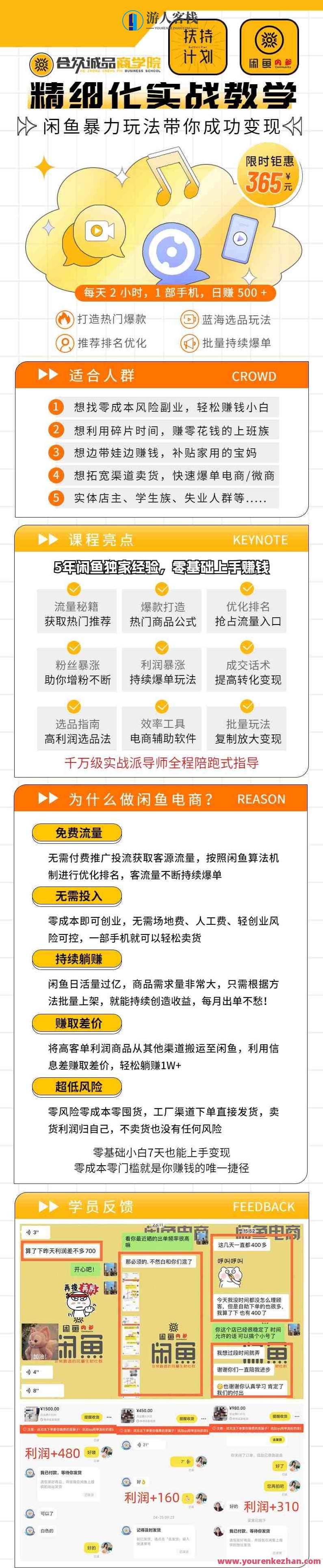 闲鱼精细化运营入门+高阶实战教学，多维度玩转闲鱼副业百度云盘分享，闲鱼运营进阶实战指南+实战案例分享,课程,管理,脚本,副业,SEO,第2张