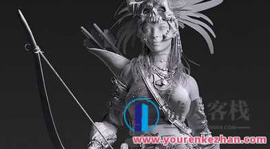 影视人物角色女猎案例教程模型篇zbrush课程 百度云盘分享，影视角色塑造女猎手实战案例教程分享，ZBrush课程百度云盘,课程,学习,影视,理解,教育,沟通,第1张