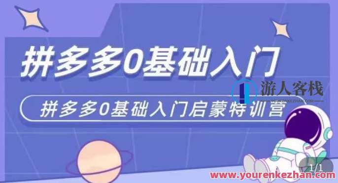 拼多多运营0-1实操特训营，拼多多0基础入门，从基础到进阶的可实操玩法，拼多多运营实战进阶营，从零基础到实操进阶特训,竞争,第1张