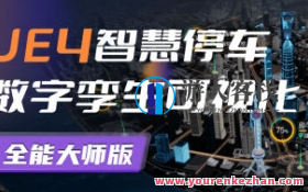 UE4智慧停车数字孪生可视化全能大师版2022百度云盘分享，智慧停车数字孪生全能大师版分享