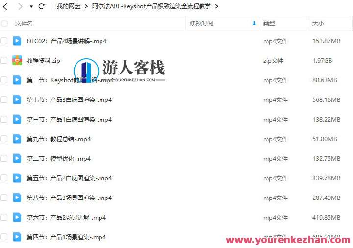 阿尔法ARF Keyshot产品极致渲染全流程百度云盘分享，阿尔法ARF KeyShot产品极致渲染全流程百度云盘链接分享,课程,第2张
