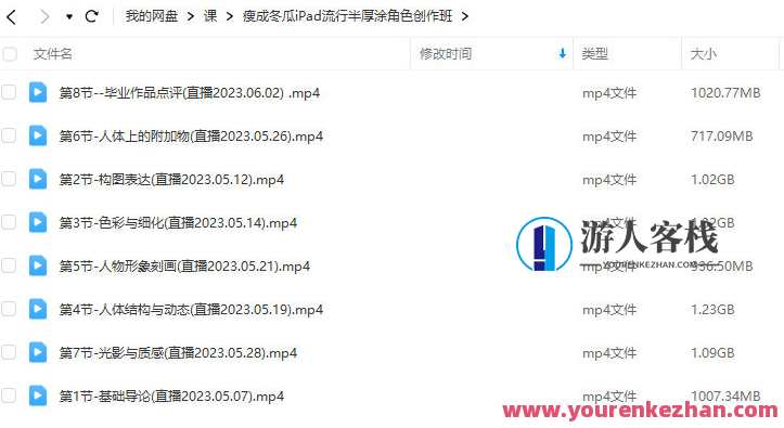 瘦成冬瓜2023年iPad流行半厚涂角色创作班百度云盘分享，2023年iPad流行半厚涂角色创作班，瘦成冬瓜的时尚分享,直播,第2张
