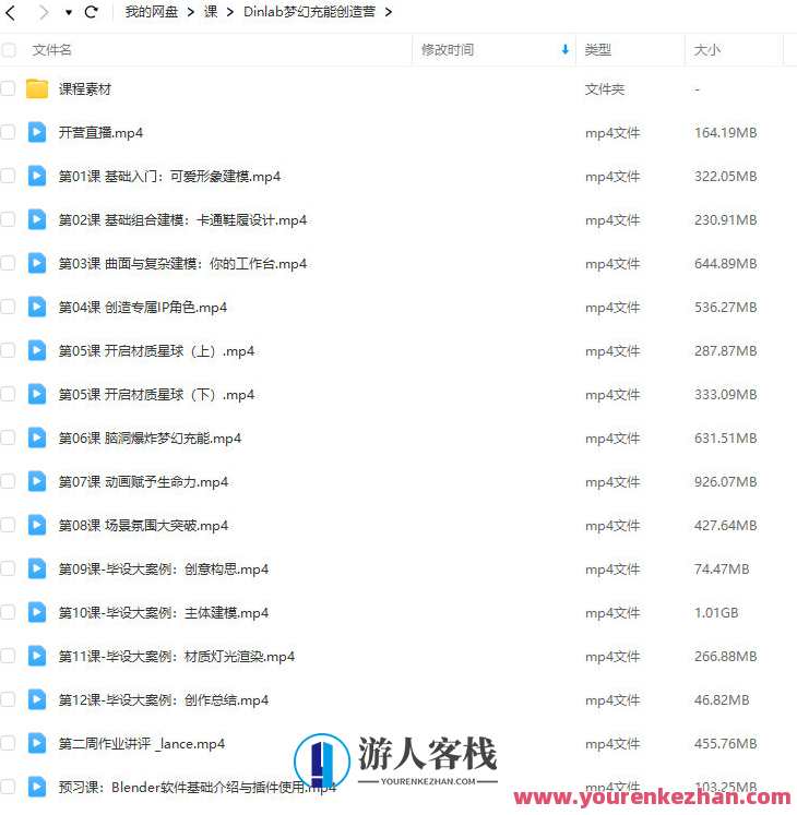 Blender梦幻充能创造营2023年4月Dinlab小鱼仔课程百度云盘分享，Blender梦幻充能创造营2023年4月Dinlab课程百度云分享,课程,直播,psd,第2张