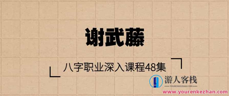 谢武藤-八字职业深入课程48集+讲义，谢武藤八字职业深度解析，48集讲义集锦