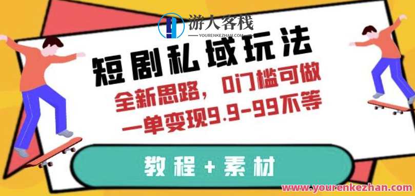 短剧私域玩法,全新思路,0门槛可做,一单变现9.9-99不等(教程+素材)私域流量新玩法,零成本操作,单单收益9.9-99元,课程,微信,小程序,第1张 短剧私域玩法,全新思路,0门槛可做,一单变现9.9-99不等(教程+素材)私域流量新玩法,零成本操作,单单收益9.9-99元,课程,微信,小程序,第1张