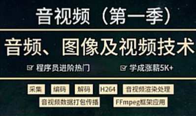 小马哥-音视频开发技术学习视频教程(第一季)-小码哥2021进阶年课百度云盘分享，小码哥2021进阶年课百度云盘分享，音视频开发技术学习视频教程 第一季 深度解析小马哥技巧