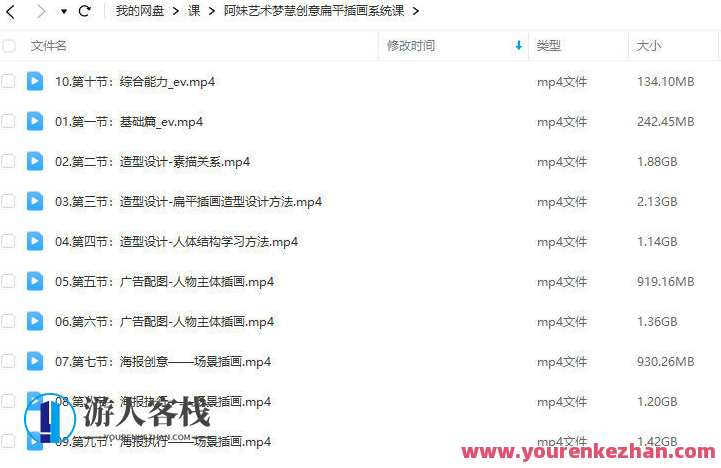 阿妹艺术梦慧老师创意扁平插画系统课2022年百度云盘分享，艺术梦慧老师插画系统课分享，2022年扁平风格创作,课程,学习,艺术,广告宣传,第2张