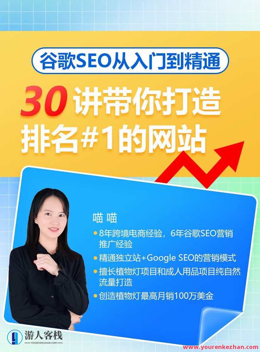 谷歌SEO从入门到精通，30讲带你打造排名#1的网站，搜索引擎优化实战秘籍，从入门到精通30讲，打造百度第一站,专业,目标,竞争,SEO,课程,第1张