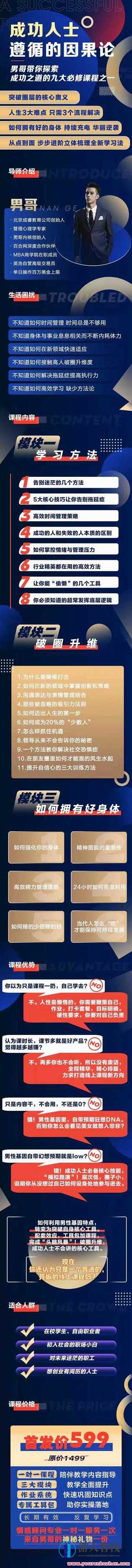 情感新课男哥新课《成功人士遵循的因果论》 ●44集，因果论，成功人士的智慧之道,管理,创新,领导,时间管理,沟通,第2张