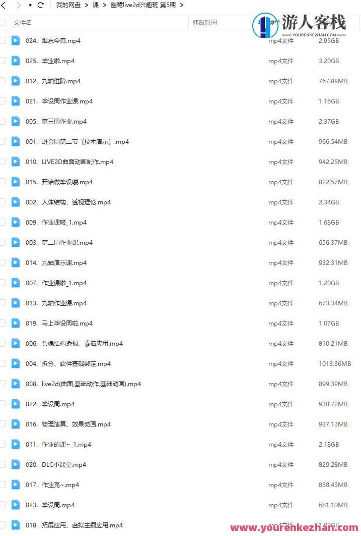 幽鹭live2d兴趣班第5期2023年4月结课，幽鹭live2d兴趣班第5期精彩结课,课程,视频制作,第2张