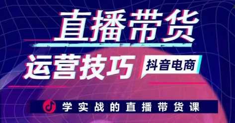 李扭扭-抖音电商直播带货运营技巧，学实战的直播带货课，抖音电商直播运营实战技巧课，李扭扭直播带货秘籍