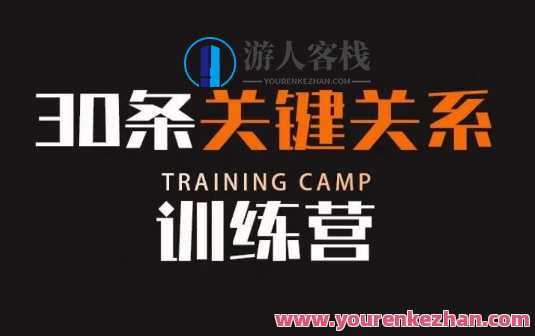 30条关键关系训练营，你关系最近的5个人决定你的财富水平，关系之星，五人关系网财富指数提升训练营