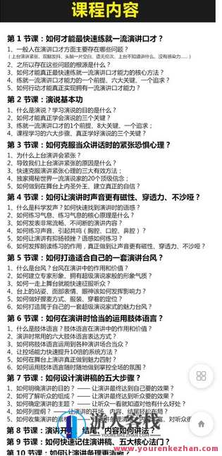 16节演讲口才必修课，让你从小白到成为演说高手-萌萌家网课，蜕变演说家，16节口才必修课，助你成为演说高手萌萌家网课,课程,学习,管理,第2张