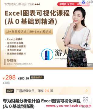 FI财智学堂-专为财务分析设计的 Excel图表可视化课程 (从０基础到精通)-萌萌家网课，财务智库，Excel图表进阶训练营