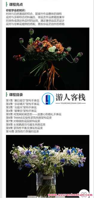 欧洲创新型手捧花束设计课程-萌萌家网课，欧洲创新花艺课程，萌萌家网课，手捧花束设计新体验,课程,学习,管理,创新,第3张