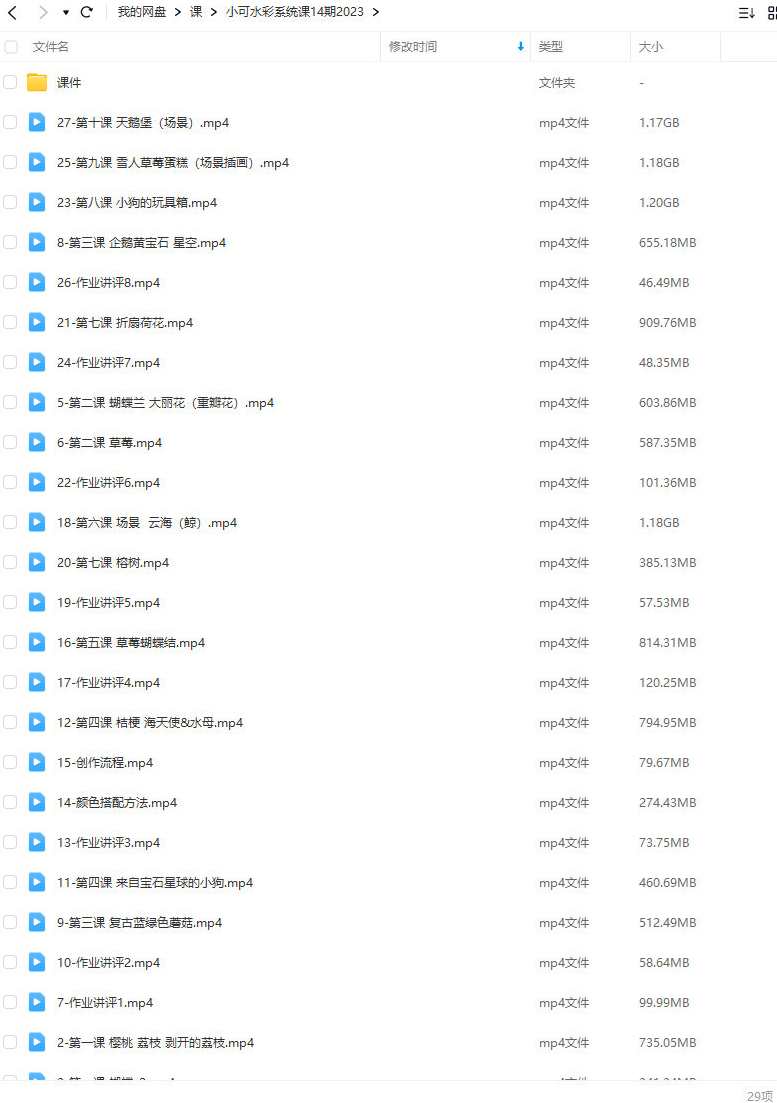 小可鲁贝洛斯水彩系统班第14期，小可鲁贝洛斯水彩艺术之旅第14期