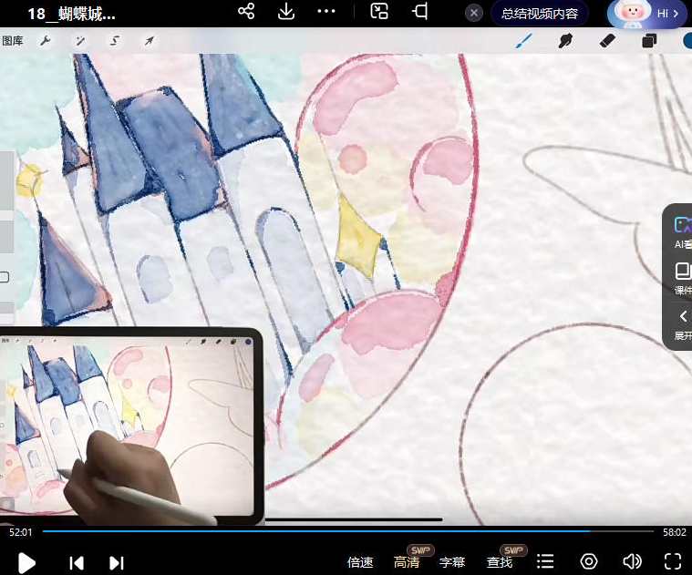 昭春落日ipad水彩胶带团练2023，创意无限——iPad水彩胶带团练新篇章,课程,第3张