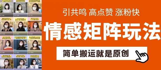 简单搬运，情感矩阵玩法，涨粉速度快，可带货，可起号【揭秘】揭秘情感矩阵，深度挖掘用户互动秘籍,养生,第1张