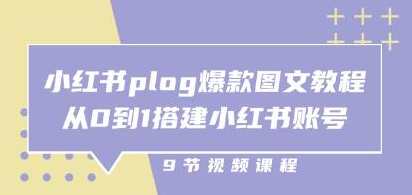 《小红书plog爆款图文教程》从0到1搭建小红书账号,小红书账号打造秘籍,从零到一教你爆款图文教程,定位,第1张 《小红书plog爆款图文教程》从0到1搭建小红书账号,小红书账号打造秘籍,从零到一教你爆款图文教程,定位,第1张