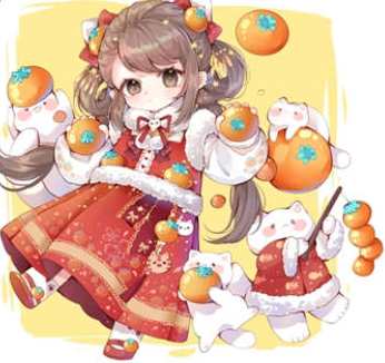 橙汁新版Q版插画2022年，新春插画风潮，橙汁Q版插画新篇章