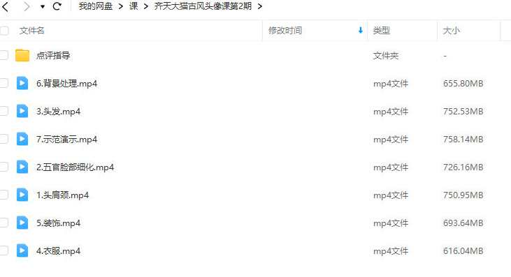 齐天大猫古风头像课第2期，齐天大猫古风头像设计进阶班第2期,课程,第2张