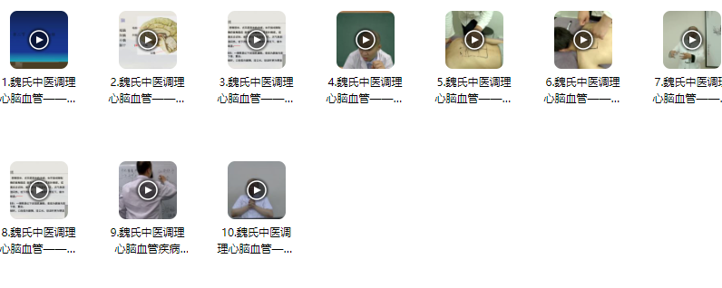 魏晓辉魏氏中医调理心脑血管疾病 十六期，魏氏中医调理心脑血管疾病秘方十六期,课程,中医,第1张