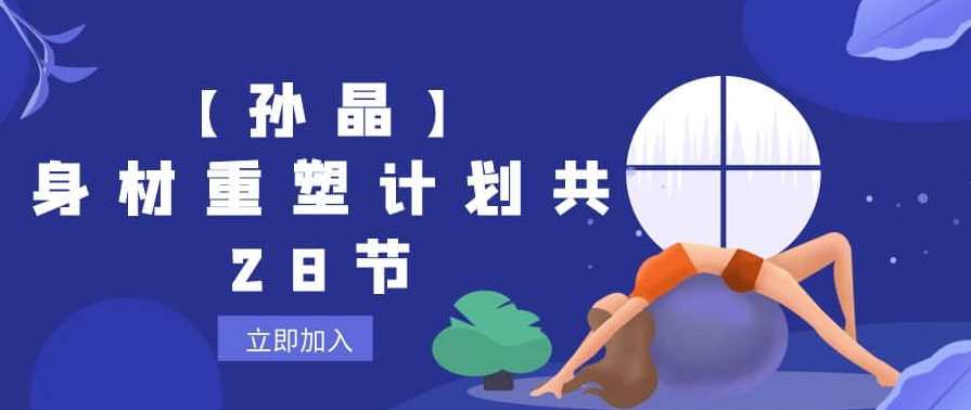 【孙晶】身材重塑计划共28节，健康塑形新篇章,课程,运动,养成,第1张