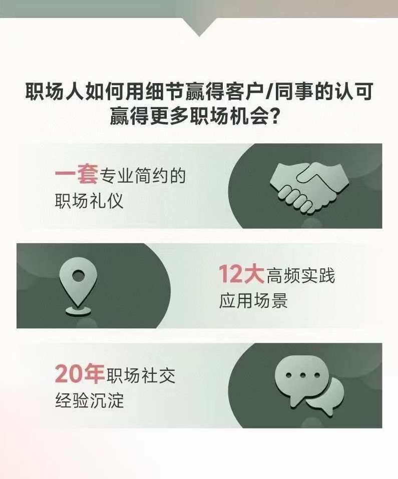 唐晓婷老师：职场社交密码（视频课）， ​向上社交应知应会的规则，职场社交秘籍，向上社交必备规则,课程,专业,信任,尊重,微信,第2张