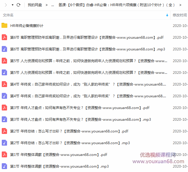 白睿-HR必备：HR年终六项锦囊（附送10个妙计）（全）年终策略锦囊，HR智慧备忘录,课程,学习,管理,专业,模板,第3张